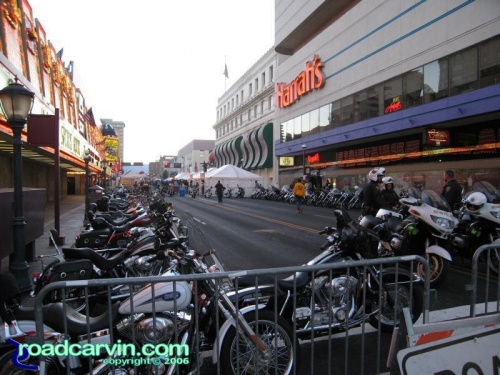 Bike parking near Harrah&#39;s: One of the bike parking areas downtown.